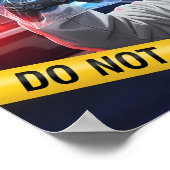 Gamezone Niet Overschrijden Poster (Hoek)