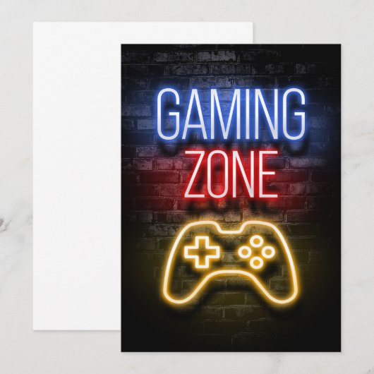 Gamezone Save The Date (Voorkant / Achterkant)