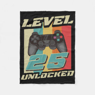 Gaming 25e verjaardagscadeau 25 jaar oude jongen fleece deken