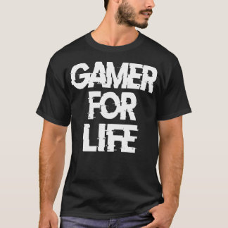 GAMING 365 Gamer For Life Tee For Video Game Playe T-shirt
