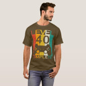 Gaming 40 jaar oude LVL 40 Complete 98 Level 40 T-shirt (Voorkant volledig)