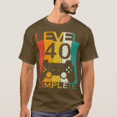 Gaming 40 jaar oude LVL 40 Complete 98 Level 40 T-shirt (Voorkant)