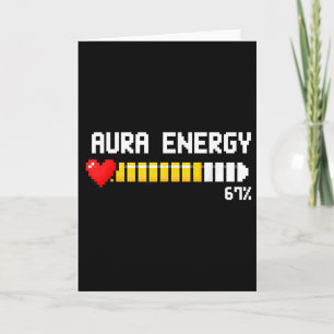 Gaming 67 Aura Energie 67 Procent Meme Gamer Retro Kaart