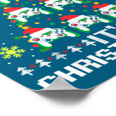 Gaming All The Way Its Christmas Day Video Gamer C Poster (Hoek)