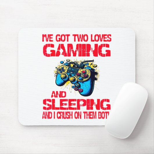 Gaming And Sleeng Gamer Valentines Day Boys Kids  Muismat (Met muis)