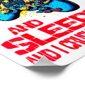 Gaming And Sleeng Gamer Valentines Day Boys Kids  Poster (Hoek)