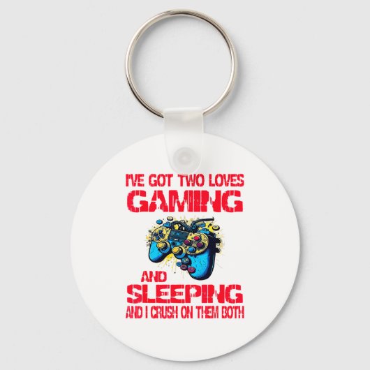 Gaming And Sleeng Gamer Valentines Day Boys Kids  Sleutelhanger (Voorkant)