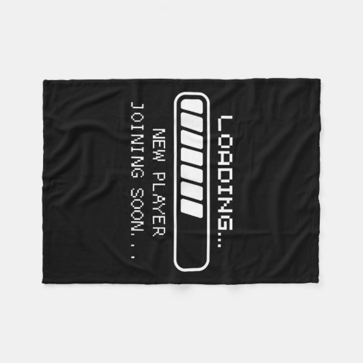 Gaming Baby Aankondiging, laden van nieuwe speler Fleece Deken (Voorkant (Horizontaal))