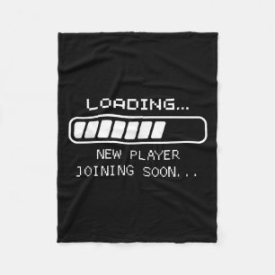 Gaming Baby Aankondiging, laden van nieuwe speler  Fleece Deken