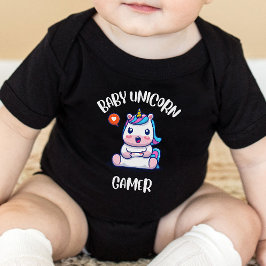 Gaming Baby - Baby eenhoorn gamer Romper