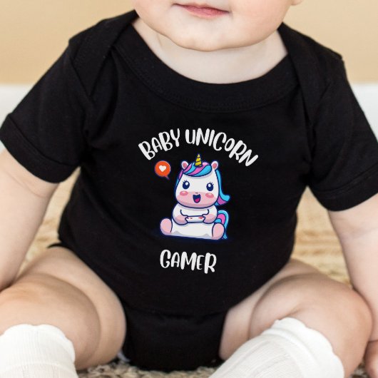 Gaming Baby - Baby eenhoorn gamer Romper