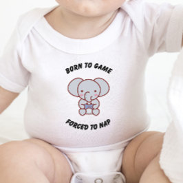 Gaming Baby - Geboren naar spel Geforceerd naar du Romper
