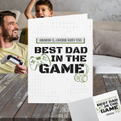 Gaming Beste Papa in het spel Persoonlijke Vouw Kaart