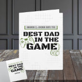Gaming Beste Papa in het spel Persoonlijke Vouw Kaart