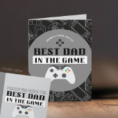 Gaming Beste papa in het spel Persoonlijke vouwbar Kaart