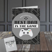 Gaming Beste papa in het spel Persoonlijke vouwbar Kaart