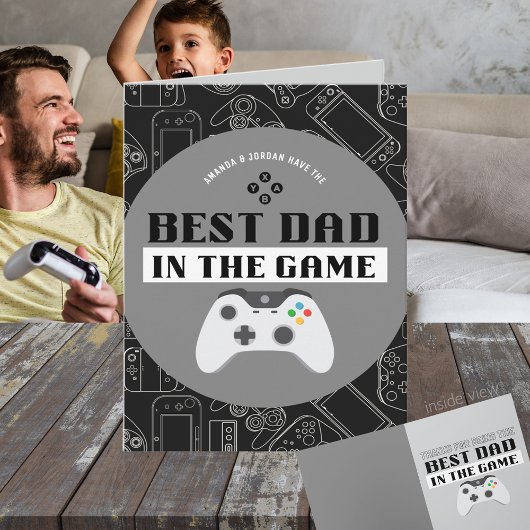 Gaming Beste Vader In Het Spel Gepersonaliseerde V Kaart