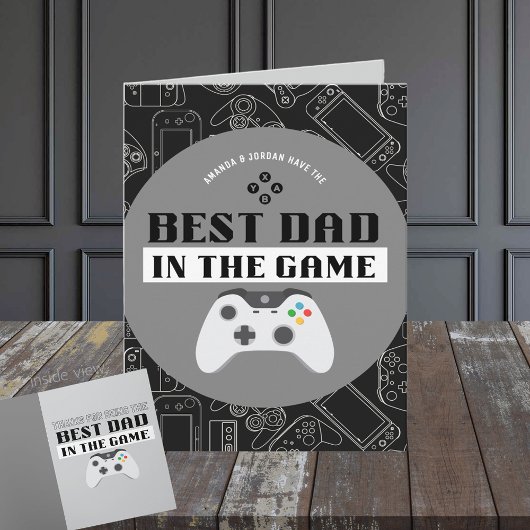 Gaming Beste Vader In Het Spel Gepersonaliseerde V Kaart