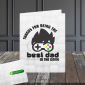 Gaming Beste Vader In Het Spel Vouwgroet Kaart