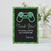 Gaming Birthday Bedankkaart (Staand voorkant)