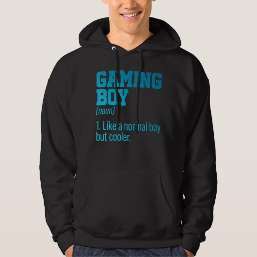 Gaming Boy Noun Definition Console Controller Vide Hoodie (Voorkant)