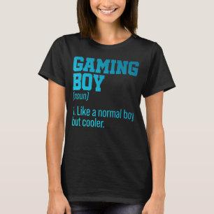 Gaming Boy Noun Definition Console Controller Vide T-shirt