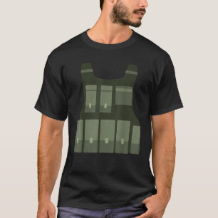 Gaming Bulletproof Vest Funny Sniper Gamer Hallowe T-shirt