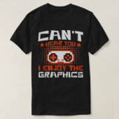 Gaming Cant hoort je dat ik van videogames hou T-shirt (Design voorkant)