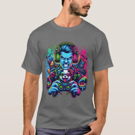 Gaming Co-Piloot - Gamer die van Honden Houdt Kuns T-shirt