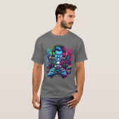 Gaming Co-Pilot - Dog Lover Gamer Art T-shirt (Voorkant volledig)