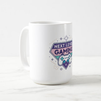 "Gaming Coffee Mug 15oz | Next Level Gaming Badge  Koffiemok