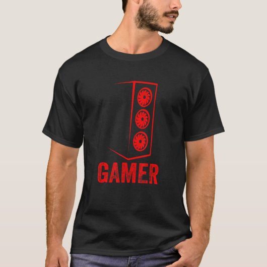 Gaming Computer Case PC Gamer T-shirt (Voorkant)