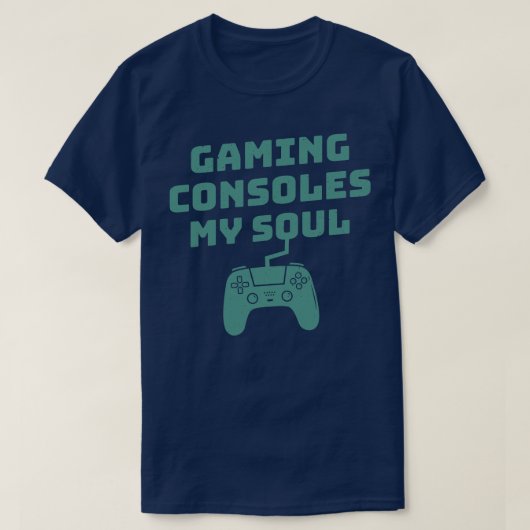 Gaming Consoles Mijn Ziel Grappig T-shirt (Design voorkant)