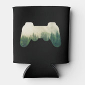 Gaming Controller En Bos Natuur Blikjeskoeler (Voorkant)