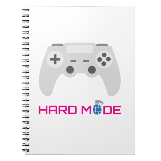 Gaming Controller Harde Modus Notitieboek (Voorkant)