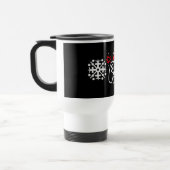 Gaming Controller Kerstman Hoed Kerstsneeuwvlokken Reisbeker (Links)