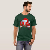 Gaming Controller Kerstman Kerst Vader Mannen Jong T-shirt (Voorkant volledig)