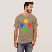 Gaming Controller Knoppen ABXY vrienden T-shirt (Voorkant volledig)