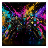 Gaming Controller Muurkunst Perfect Poster (Voorkant)