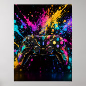 Gaming Controller Muurkunst Poster (Voorkant)