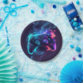 Gaming controller partij papieren bordje (Feest)