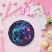 Gaming controller partij papieren bordje (Feest)