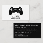 Gaming controller, video gamer Visitekaartje (Voorkant / Achterkant)