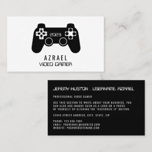 Gaming controller, video gamer Visitekaartje