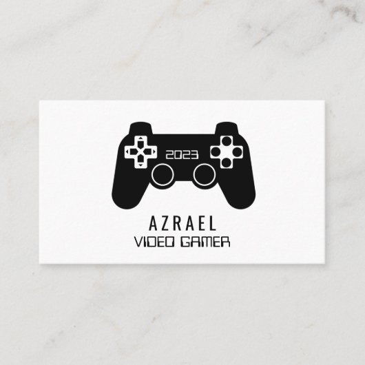 Gaming controller, video gamer Visitekaartje (Voorkant)