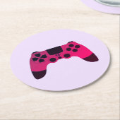 Gaming Controller Video games Nerd Gamer Ronde Kartonnen Onderzetter (Gebogen)