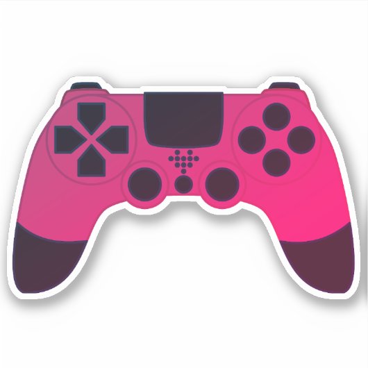 Gaming Controller Video games Nerd Gamer Sticker (Voorkant)