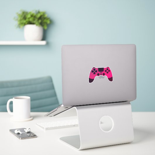 Gaming Controller Video games Nerd Gamer Sticker (Laptop op bureau)