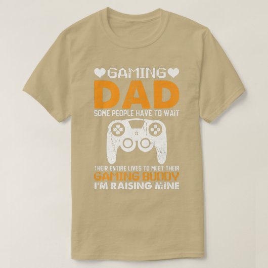 Gaming Dad Console Gamer Video Game Player Fathers T-shirt (Design voorkant)