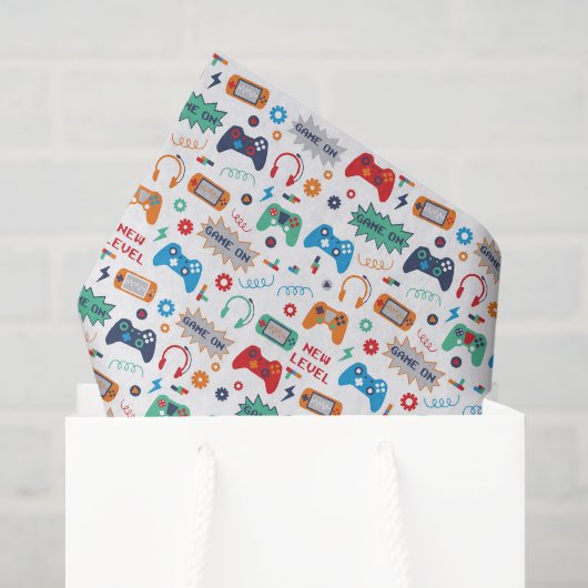 Gaming Decoupage Papier, Videogames Tissuepapier (Cadeauzakje)